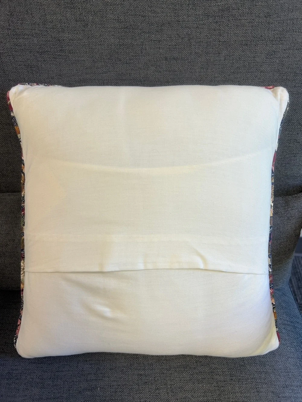 Bundle of Two Vintage Handmade Quilted Patchwork Star Decorative Square Pillows